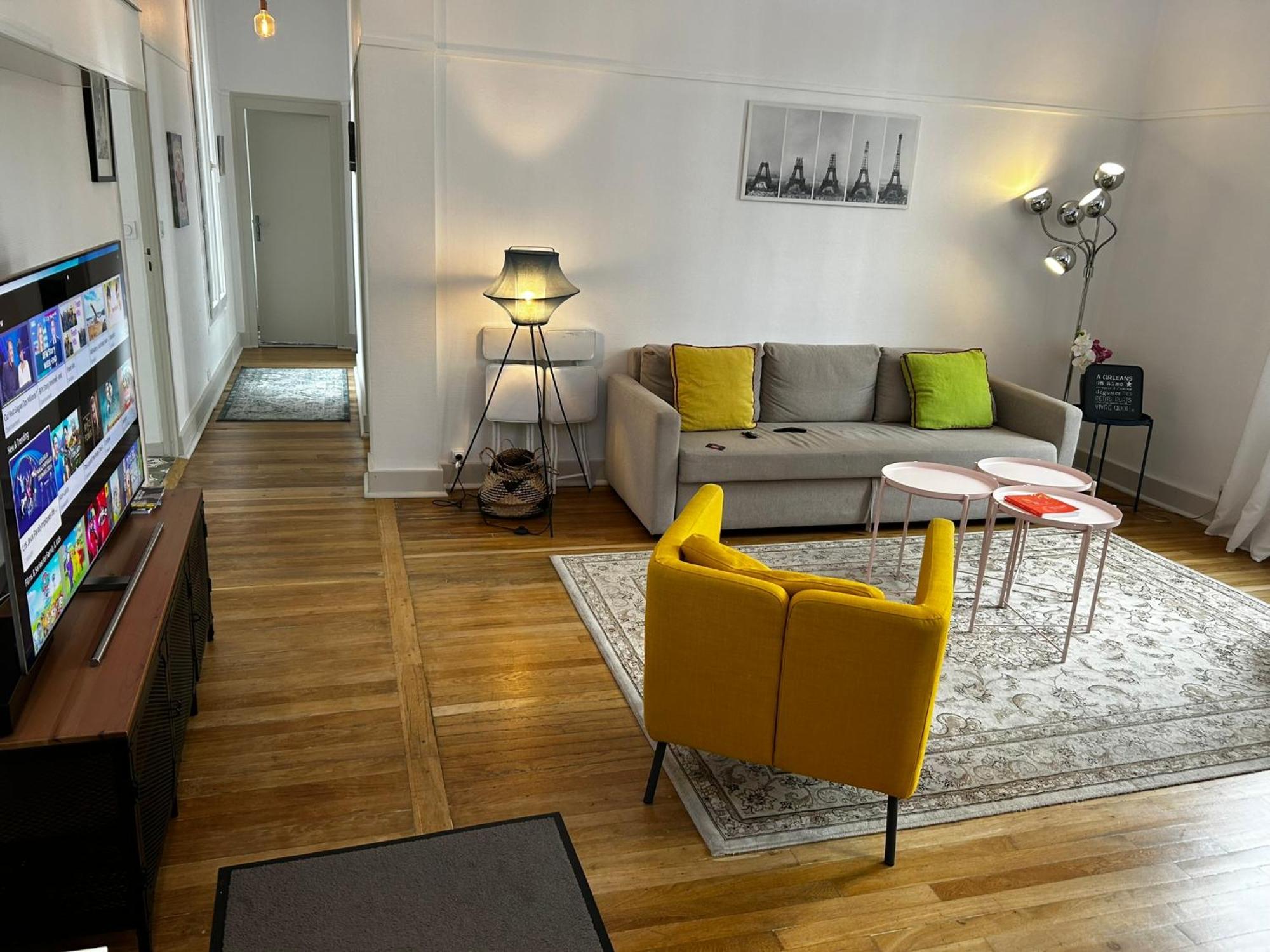 אורליאן Martroi - Coeur De Ville - 3 Pieces 80 M2 Tv - Internet Haut Debit - Loisirs Et Affaires מראה חיצוני תמונה