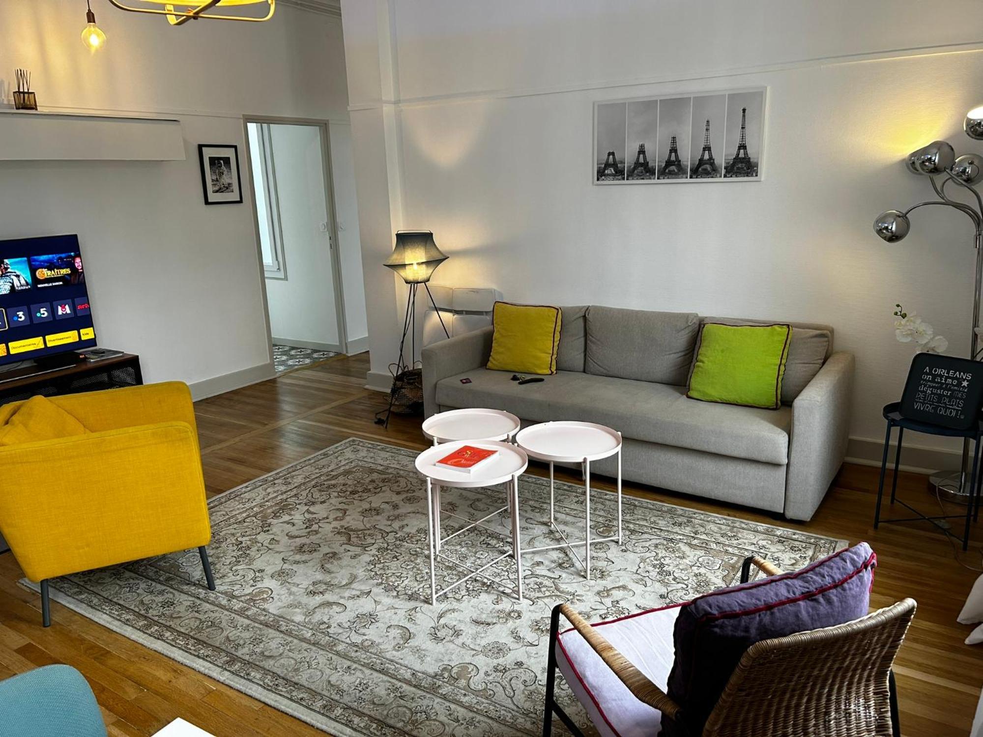 אורליאן Martroi - Coeur De Ville - 3 Pieces 80 M2 Tv - Internet Haut Debit - Loisirs Et Affaires מראה חיצוני תמונה